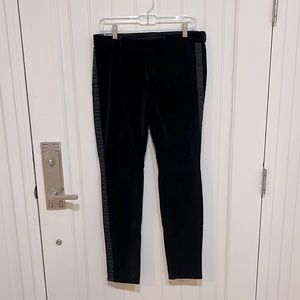 NWT J Brand Katharine Cotton Velvet Tuxedo Stripe Pant stretch Sz. 30
